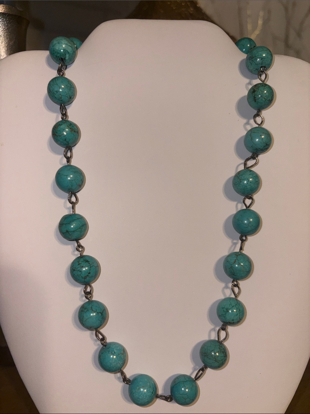 Turquoise Bead Necklace - Women Jewelry